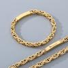 Bracciale da uomo in acciaio inossidabile 304 placcato sottovuoto a catena imperatore con chiusura magnetica