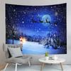 Christmas Tree Tapestry with Lights,Holiday Party Tapestry Wall Hanging Tapestries Gifts for Xmas Decor,Birthday and Room Decor