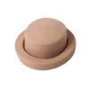 Autumn and Winter New Flat Top Wool Fedora Hats for Women Church Wedding Pillbox Hats Black Camel Ladies Elegance Felt Top Hat