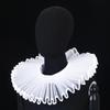 Detachable Shakespeare Neck Ruffled Collar Vintage Victorian Costume Renaissance False Collar Elegan Retro Ruff Collar