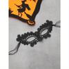 Black Lace Hollow Half Face Masquerade, Suitable For Women's Embroidery, Suitable For Party And Halloween Role Playing