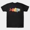 Retro Vintage Bass Fish Made In Australia T-Shirt