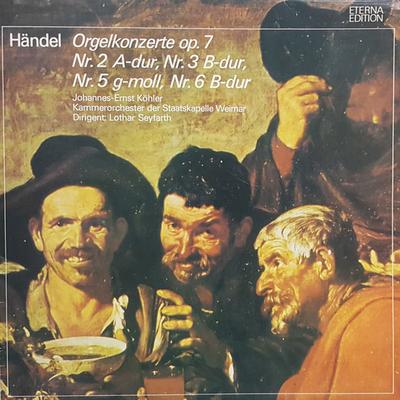 LP Record GEORG FRIEDRICH HNDEL JOHANNESE Orgelkonzerte Op. 7 Nr. 2 Adur Nr 827049 ETERNA 1978 German Dem Classical Used