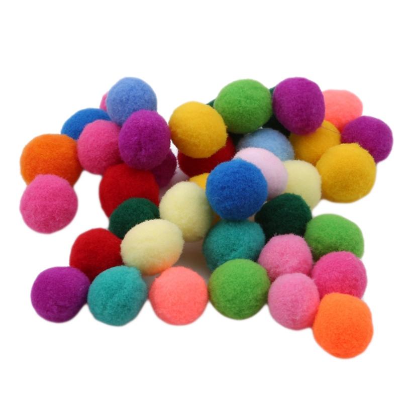 Creative Colored Hair Ball Pom-pom Kindergarten Children Diy Handmade Materials Supplies
