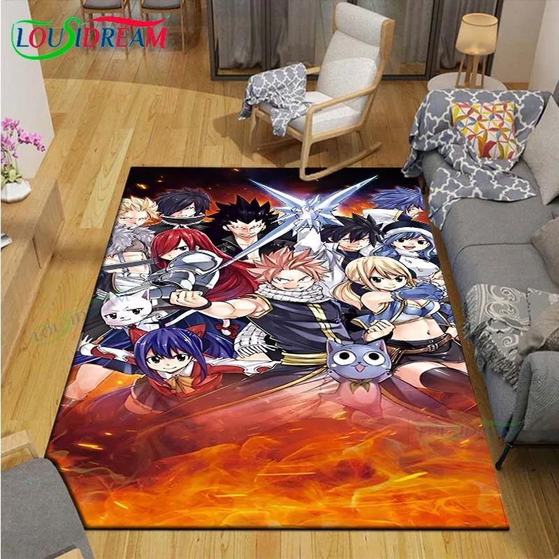 Fashion Popular Cartoon A-Fairy Tail Printed  Carpet Living Room Anti-Skid Area Rug Kids Bedroom Mats Yoga Mat Carpet Decor Gift