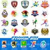 50 Adesivi Calcio Coppa del Mondo Adesivi Calcio Valigia Palla Americana PVC Valigia Trofeo