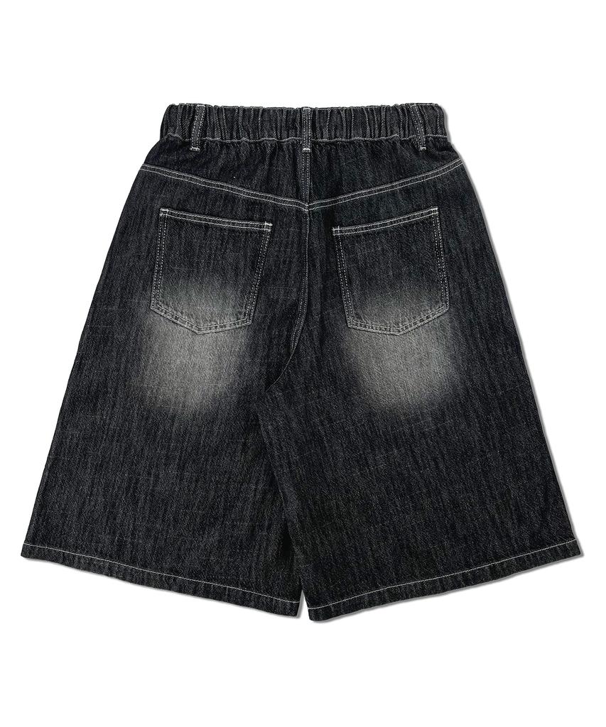 Eonoideu Basic Washed Denim Bermuda Shorts Lq2Du383_Black