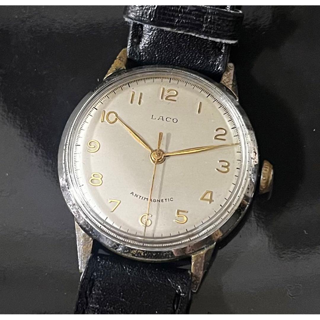 Used LACO manual winding German watch working item