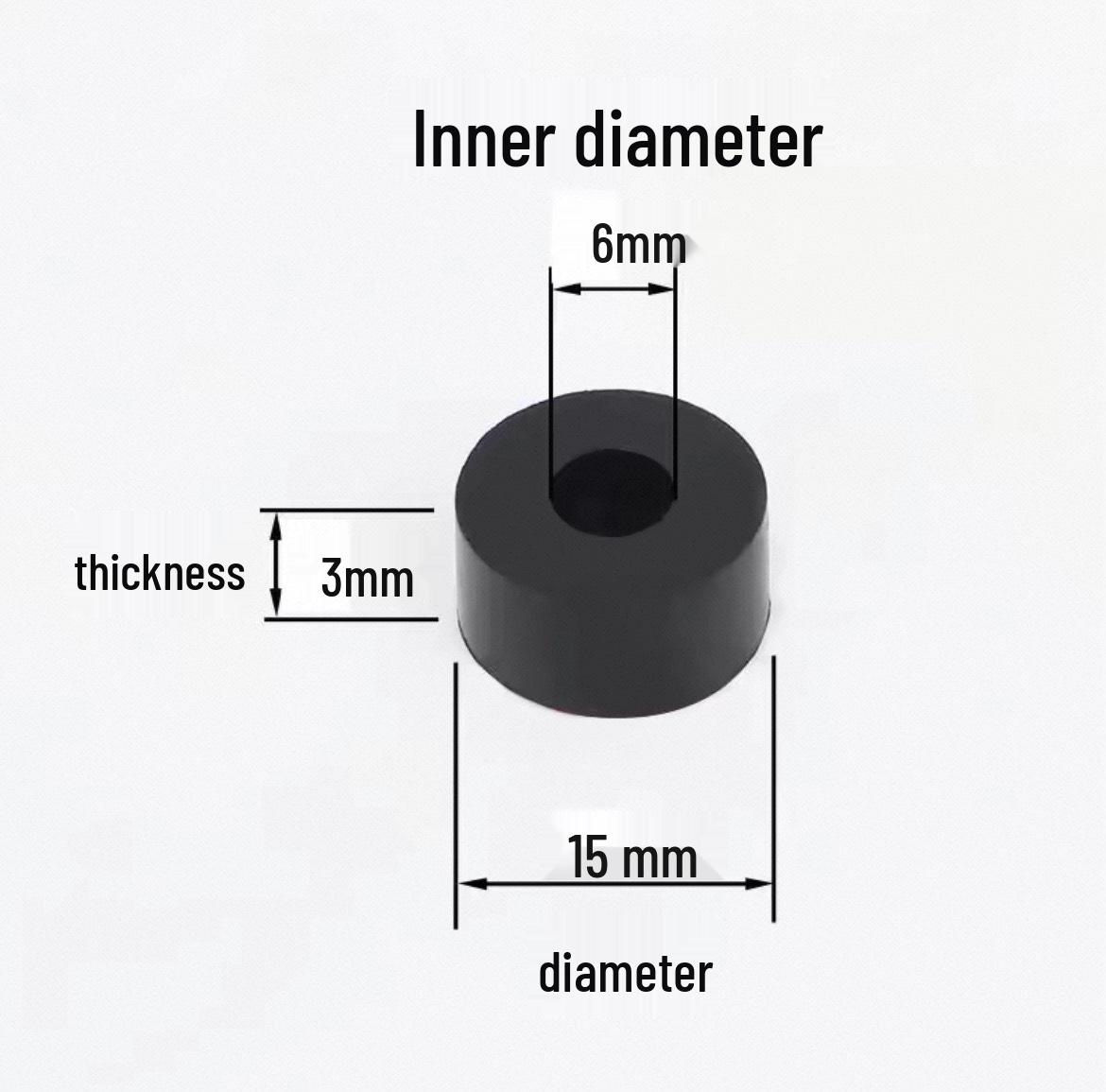 High-Temp Water-Resistant Black Silicone Seal Ring