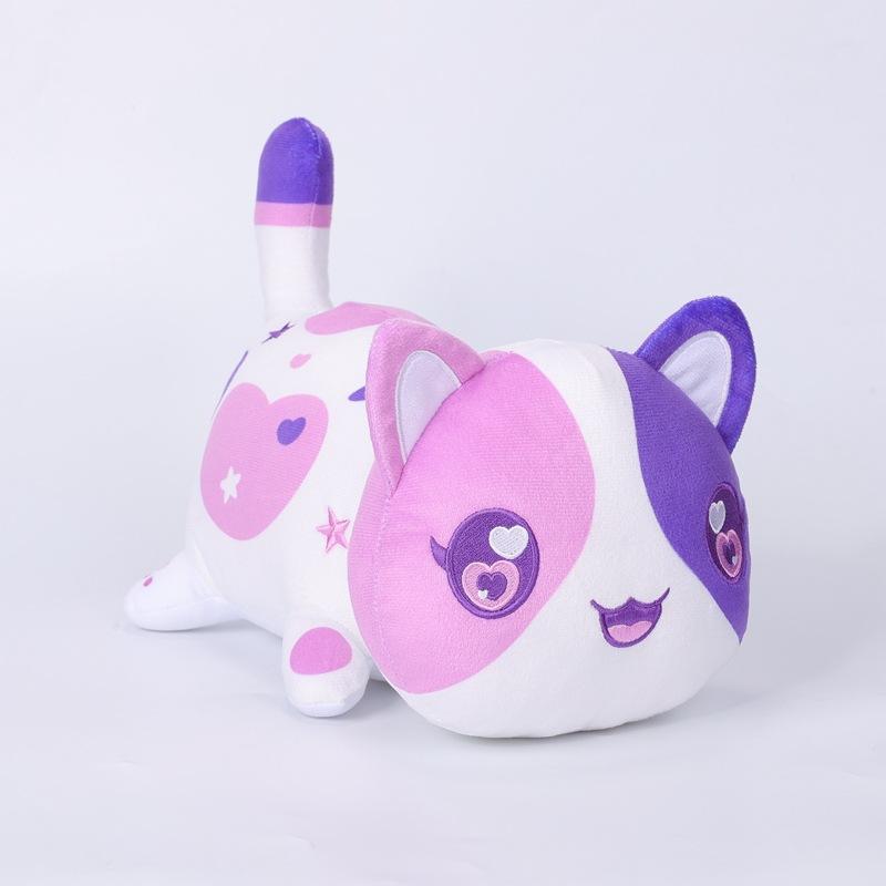 

Плюшевая игрушка Aphmau, горячо продаваемая, кошка, плюшевая игрушка, кукла, бургер, картофель фри, кошка, мягкая подушка 26cm небесно-голубой