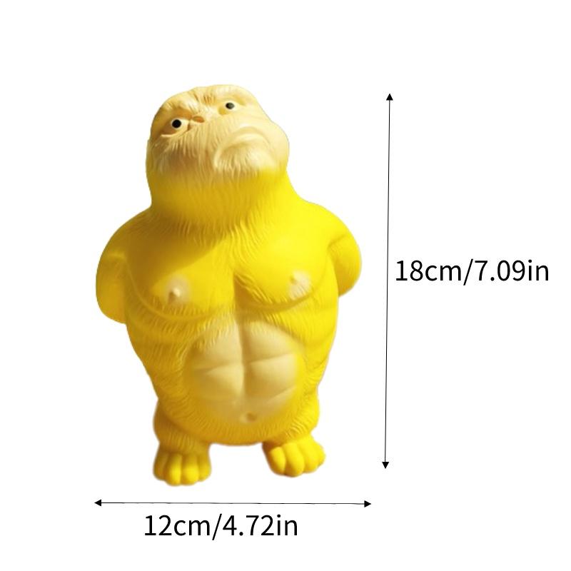 

Желтая горилла игрушка для снятия стресса Игрушка-прыгун для украшения домашнего рабочего стола Подарочный подарок детям