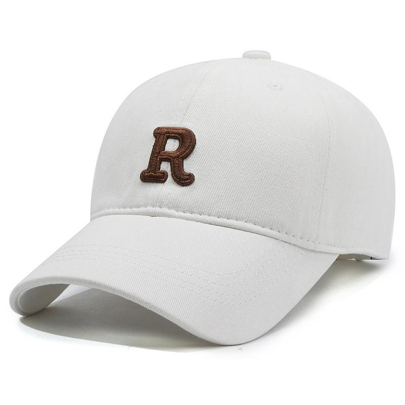 Unisex Cotton Baseball Cap With Embroidered Short Brim Hard Top Students Casual Wear Fall