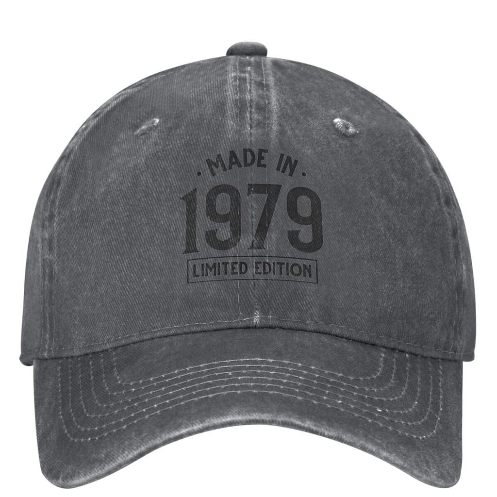 Vintage Made In 1979 Baseball Cap Grandad Daddy Father Birthday Gifts y2k Unisex Teens Hip Hop Hats Sunscreen Baseball Caps