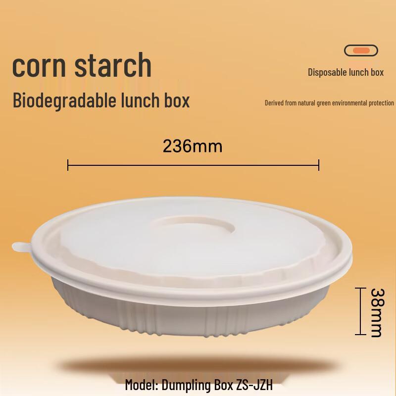 Eco-friendly Corn Starch Dumpling Takeout Boxes