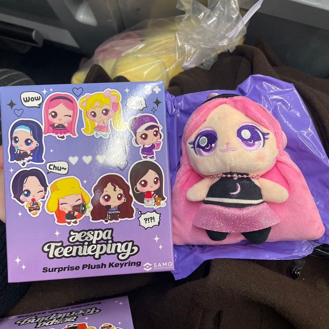 [Б/У] Эксклюзивный для Кореи брелок-плюш aespa x Tinipin, случайный, Жизель