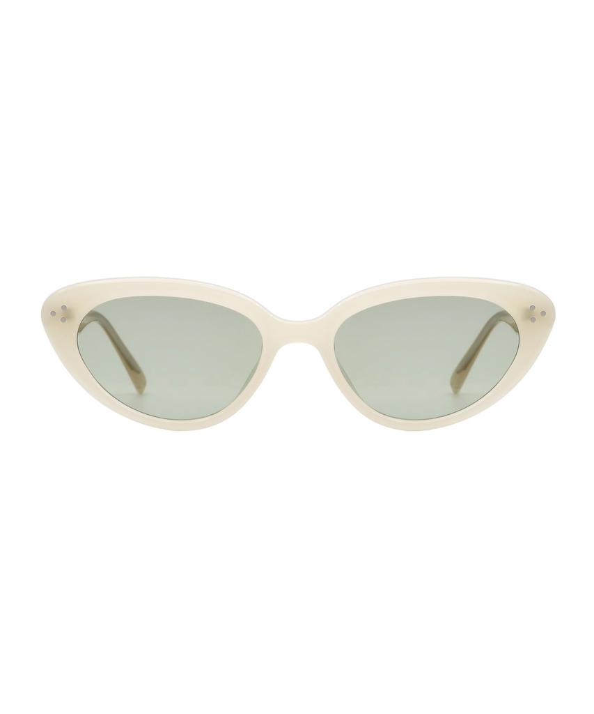 Oateu Andre Ivory Horn-Rimmed Sunglasses