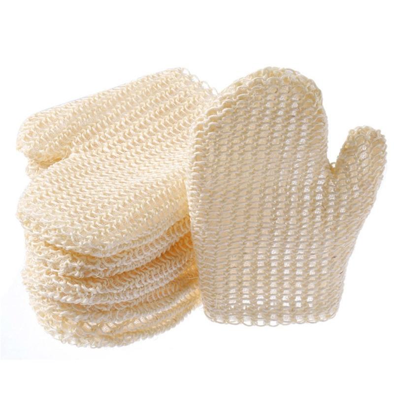 Friendly Bath Exfoliator Gloves Soft Sisal Fiber For Sensitives Skin Gentle Cleansings And Body Care