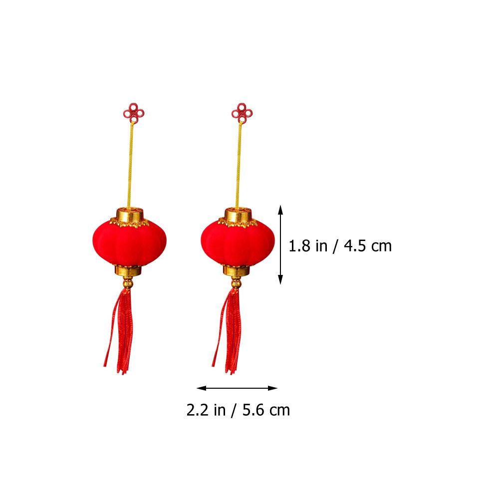 20 шт. Красные Фонарики Подвески Изысканное Мастерство Подвесное Украшение Фонарики для Праздника Весны Празднование Нового Года