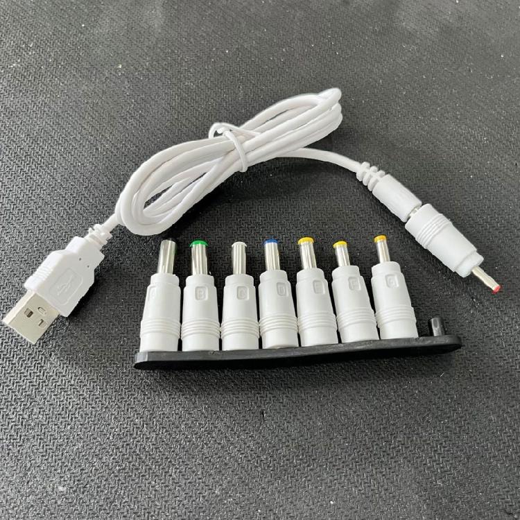 USB5V To DC9V 12V Converter Cable USB to DC9V 12V Charging Cable with 8Adapters