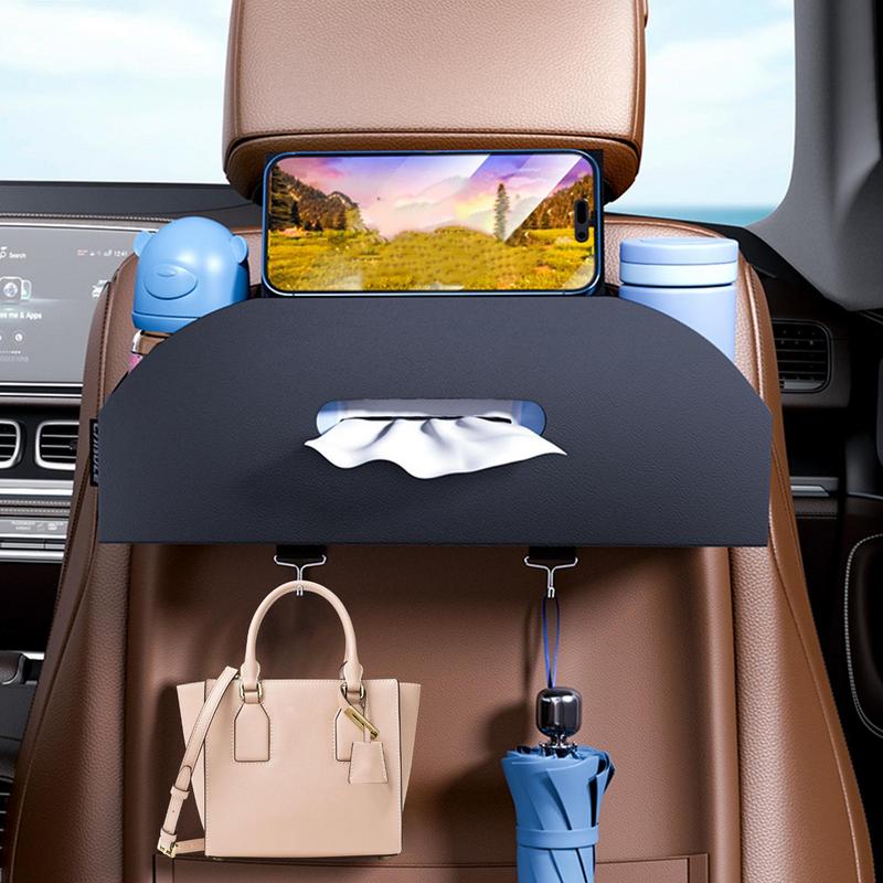 Back Seat Car Organizer Car Seat Cup Holder Attachment Car Organization For Kids Cup Holder Storage Tissue Box Storage Box