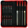Kit de 17 limes à main métalliques comprenant des limes plates, rondes, triangulaires, demi-rondes et des limes aiguilles, Outils de limes pour l'artisanat (Couleur : 16 pièces)
