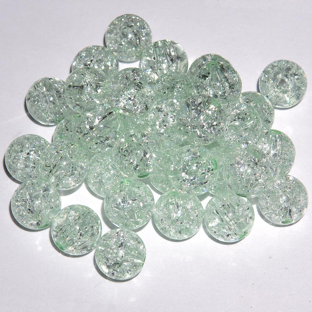 

Colorful Acrylic Crackle Pattern Round Beads for DIY Bracelet, Phone Case, Bag Accessories 8mm