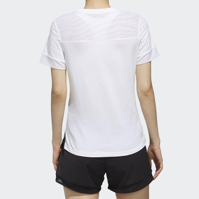 (WMNS) adidas Sports Stylish Short Sleeve 'White' Women's DY8612