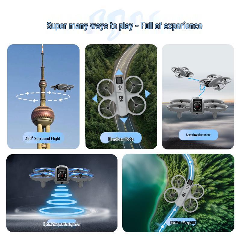 Obstacle Avoidance FPV Drone: Compact HD Camera Drone for Kids with Remote Control