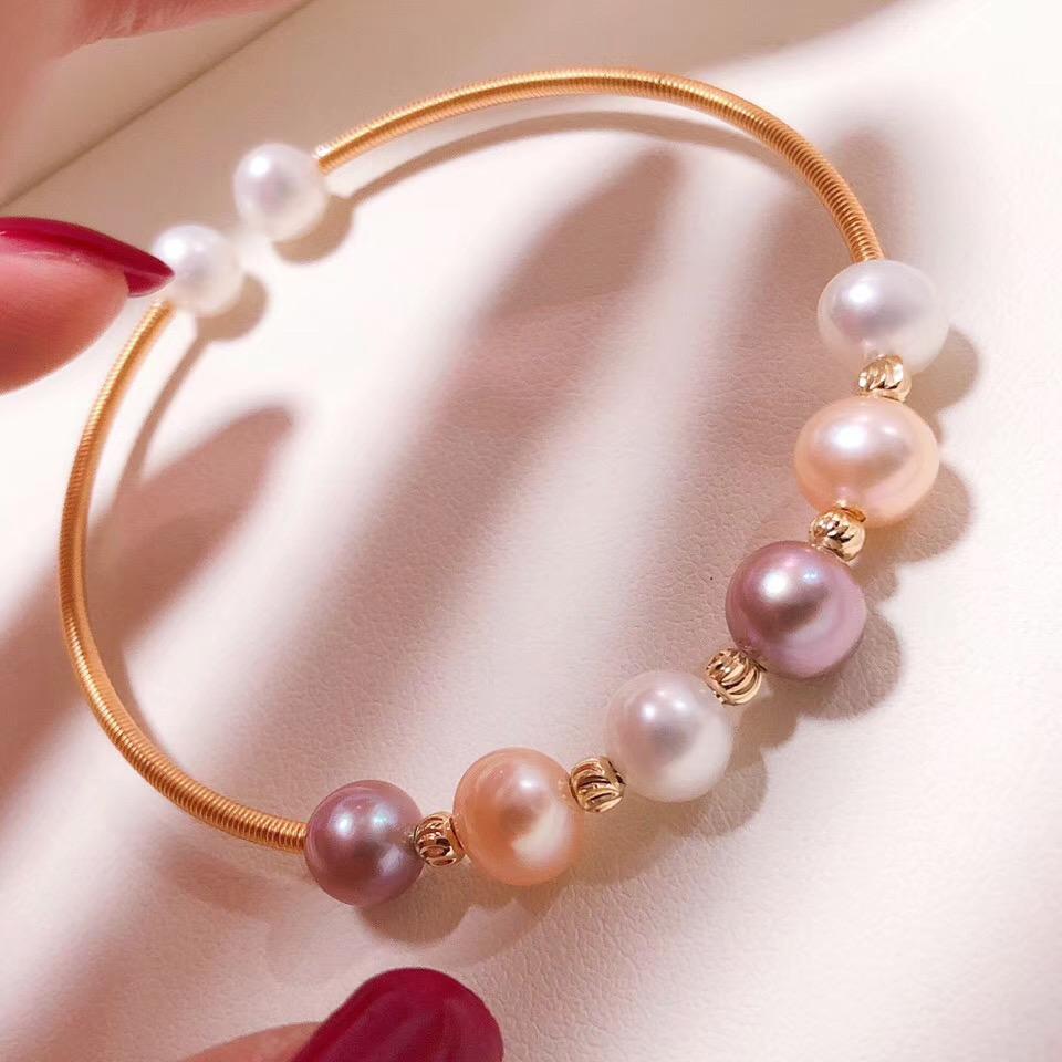 100 Schleifen/Lot 0,6 mm Silber Gold Bronze Memory Perlen Stahldraht für DIY Schmuckherstellung Zubehör Zubehör Armbänder
