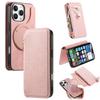 CASENEO For iPhone 16 Pro Case Cross Texture Leather Detachable Magnetic Phone Cover