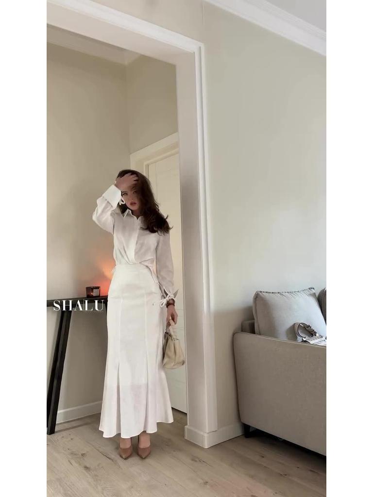 Elegant Summer Women's Two-Piece Casual Set: Breathable European & American Long Skirt for Professional Commuting (2026)