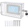 Wall Mounted Thermostat Lock Box Thermostat Clear Guard With Key