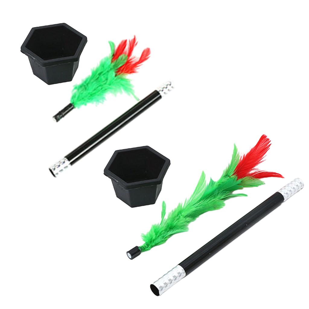 Magic Stick To Flower Easy Magic Trick Toys Show Performance Prop Funny Toy Flower Trick A Bouquet Appears from Thin Air