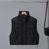 Short stand-up collar cotton vest women's loose fashion cotton vest autumn and winter new down cotton versatile vest