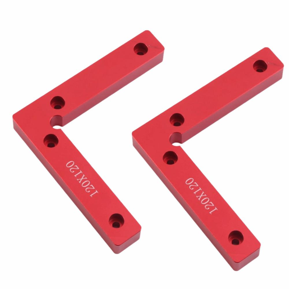 

2PCS L Shape Positioning Squares Aluminium Alloy Corner Clamping Square Woodworking Carpenter Tool