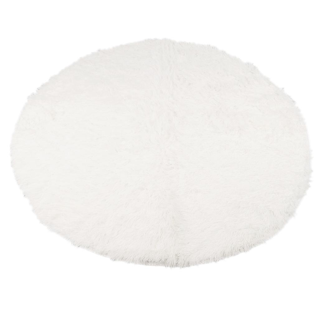 Round Plush Carpet Super Soft Fluffy Carpets Anti Skid Fuzzy Rug Modern Plush Area Rugs for Living