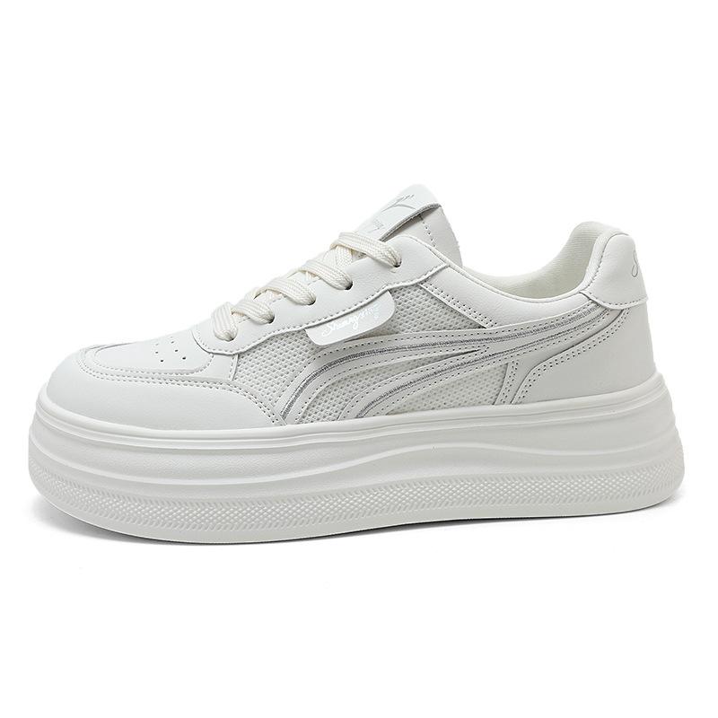 37617 Thick-soled Heightening Mesh Shoes Women's Breathable Mesh 2026 New Summer Versatile Sports