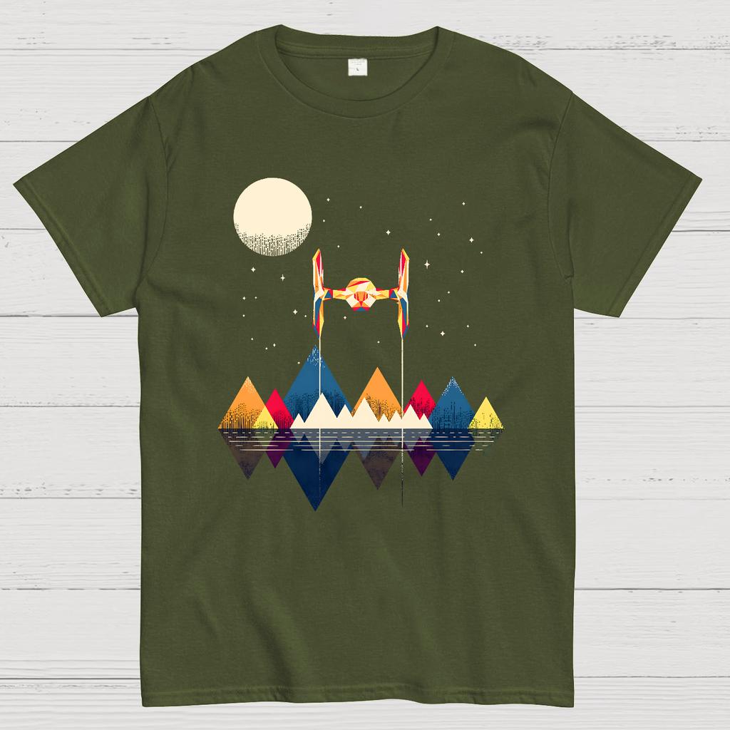 Classic Tie Fighter 100% Cotton Summer Casual Cool Loose T-Shirt