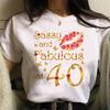 Birthday T Shirt Women Japanese Tee Female Graphic Comic Clothing Summer Sleeved Tops