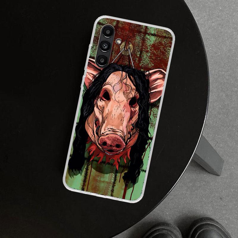 The Jigsaw Killer Horror Phone Case Cover for Samsung Galaxy A17 A16 A26 A36 A56 A57 A37 A15 A25 A35 A55 A14 A24 A34 A54 A13 A23