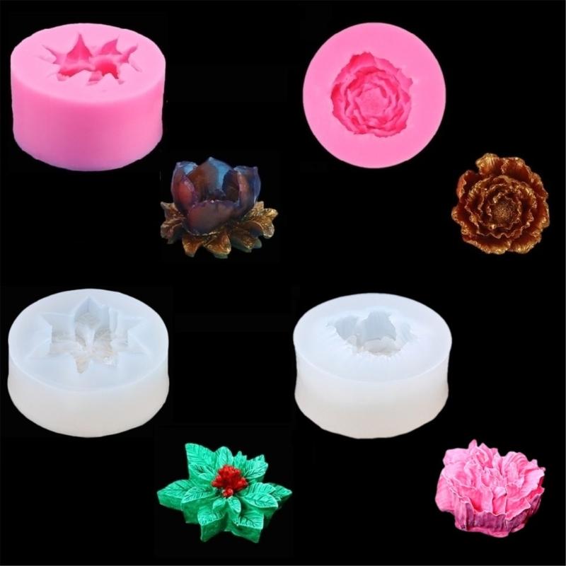 Silicone Mousse Mold Dessert Moulds Flower Shaped Chocolate Moulds Baking Supplies Fondant Moulds Gift for Baking Lover