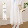 Qipao Lace Slip: Slim-Fit Hanfu Lining Half-Skirt Mid-Length