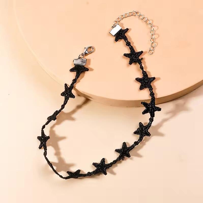 Gotische schwarze Spitze Halskette für Damen Boho Choker Halsketten Steampunk Club Party Schmuck Geschenke