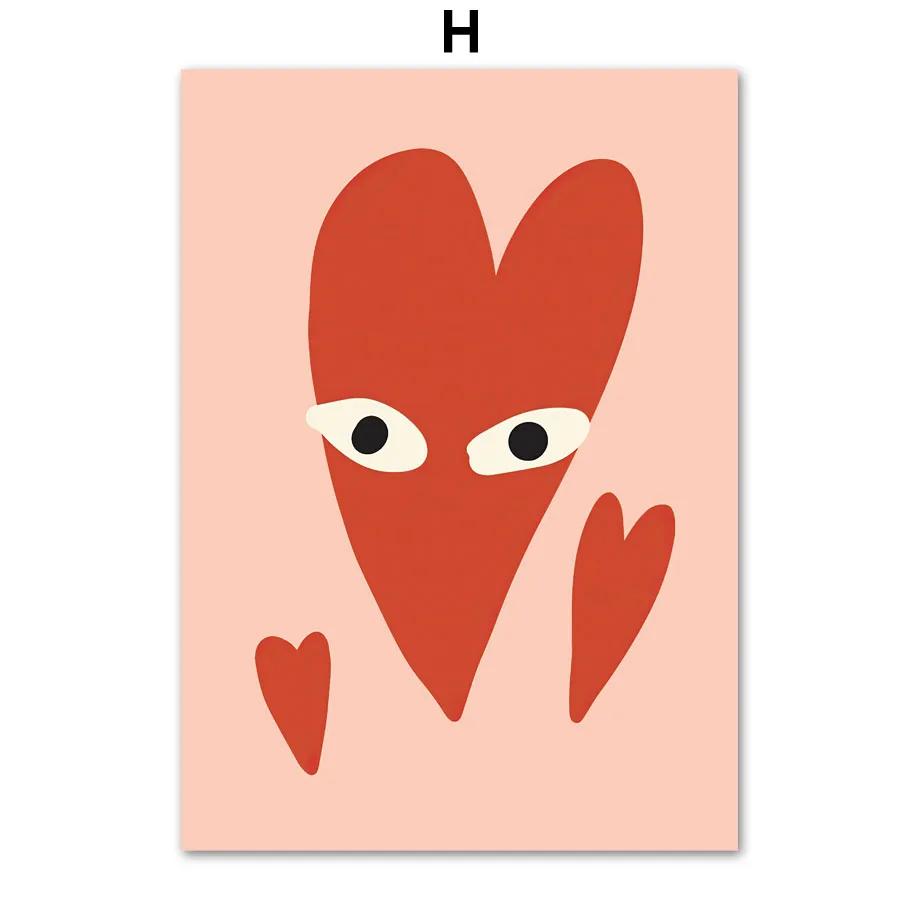 

Абстрактное Женское Лицо Солнце Сердце Настенное Искусство Скандинавские Постеры и Принты Настенные Картины для Декора Гостиной Спальни Холст 21cm×30cm NoFrame