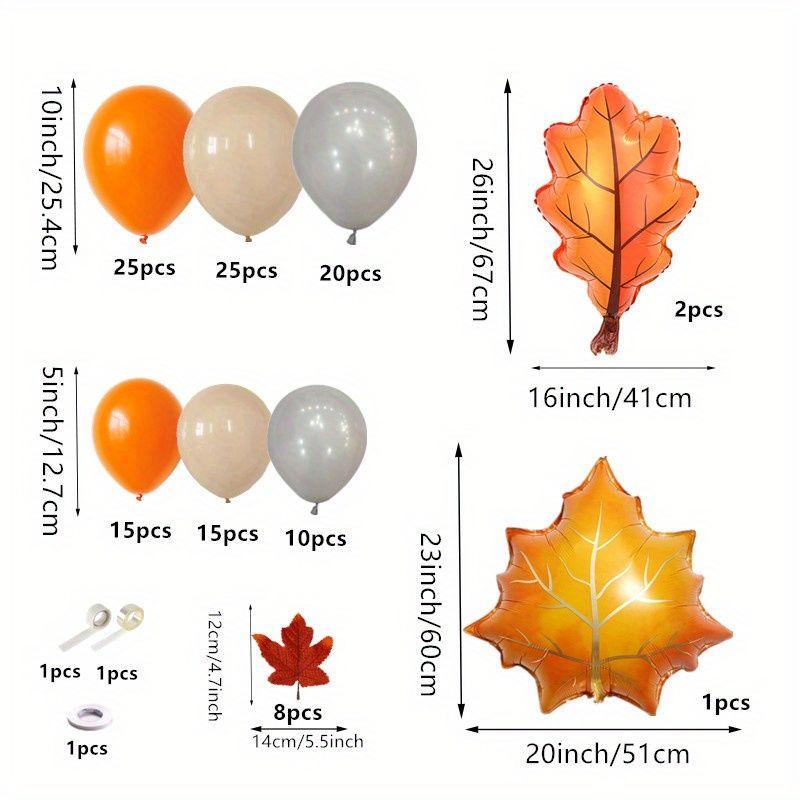 Podzimní balónová svatba narozeniny výročí dekorace scény sada party dekorace