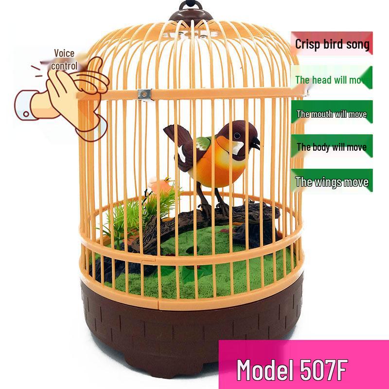 Voice-Activated Simulated Birdcage Toy for Kids: Fun and Creative Electric Bird Collection
