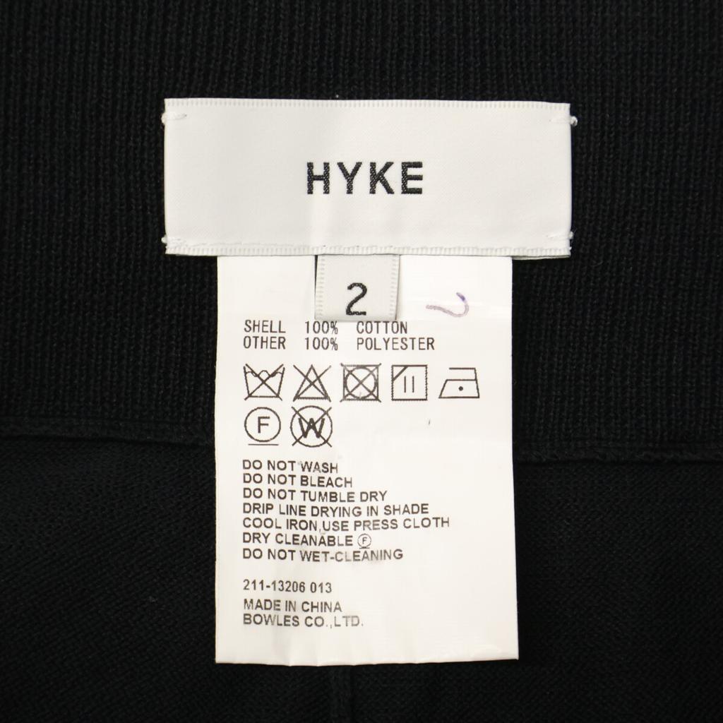 HYKE 211-13206 Sheer/knit switching pants/ Bottoms 2 blackUsed