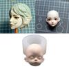 3D Doll Head Baby Face Silicone Mold Handmade Soap Clay Plaster Mold Fondant Chocolate Mold Biscuit Sugar Craft Mold DIY