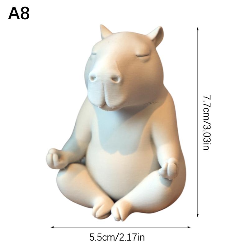 

Пухлый Медитирующий Лягушонок Дзен Лягушка Фигурки Капибара Статуя Духовное Животное Скульптура Домашний Офисный Декор Идеальный Подарок