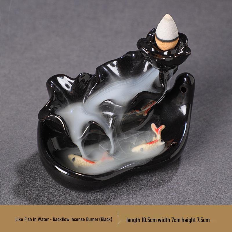 Buddha Hand Ceramic Backflow Incense Burner Aromatherapy Ornament